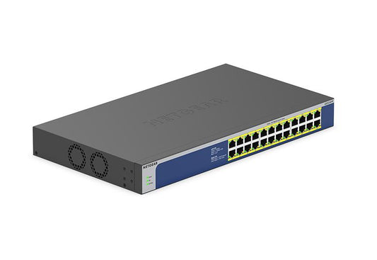 NETGEAR 24-Port Gigabit Ethernet High-Power PoE+ Unmanaged Switch 300W (GS524PP-100EUS)