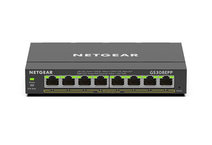 NETGEAR 8-Port PoE+ Gigabit Ethernet Plus Switch 123W (GS308EPP-100NAS1)