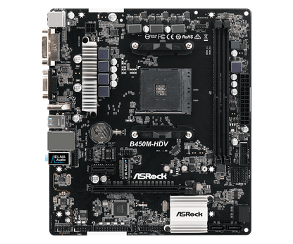 ASRock B450M-HDV Motherboard Bundle with AMD Athlon 3000G