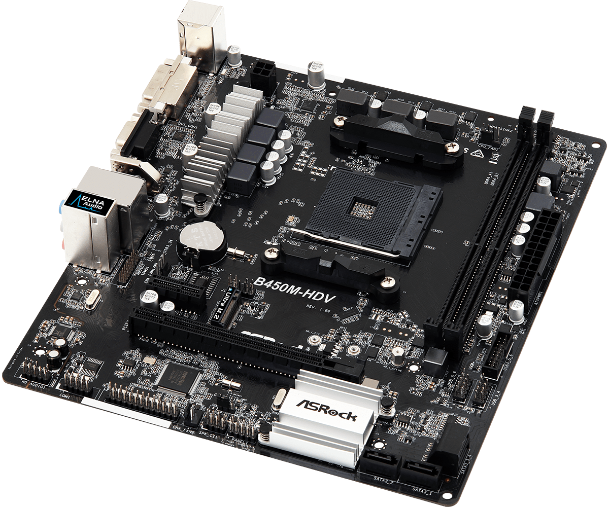 ASRock B450M-HDV Motherboard Bundle with AMD Athlon 3000G