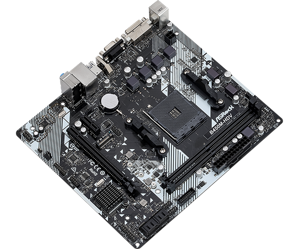 ASRock B450M-HDV R4.0 ( AMD AM4 Socket Ryzen™ 2000, 3000, 4000 G-Series, 5000 and 5000 G-Series Desktop Processors)