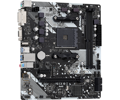 ASRock B450M-HDV R4.0 ( AMD AM4 Socket Ryzen™ 2000, 3000, 4000 G-Series, 5000 and 5000 G-Series Desktop Processors)