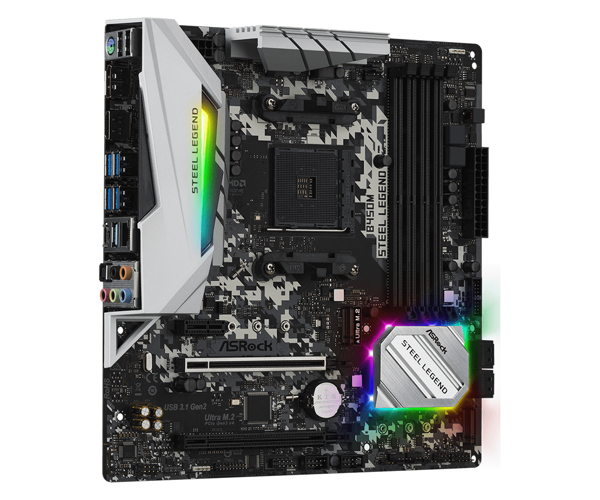 ASRock B450M Steel Legend Supports AMD AM4 So… Philippines | Pinklehub