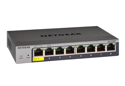 NETGEAR 8-Port Gigabit Ethernet Smart Switch with Cloud Management (GS108T-300PES)