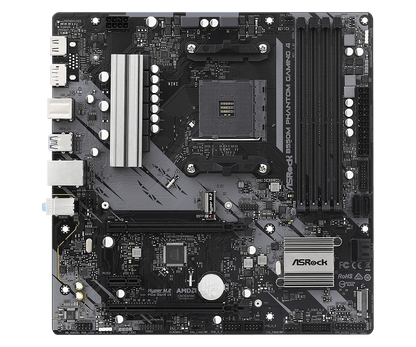 ASRock B550M Phantom Gaming 4 Supports AMD AM4 Socket Ryzen™ 3000, 3000 G-Series, 4000 G-Series, 5000 and 5000 G-Series Desktop Processors