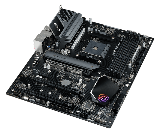 ASRock B550 Phantom Gaming Riptide Supports AMD AM4 Socket Ryzen™ 3000, 3000 G-Series, 4000 G-Series, 5000 and 5000 G-Series Desktop Processors