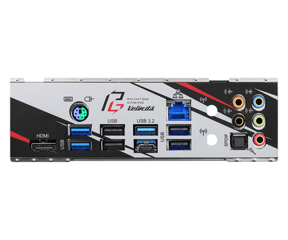 ASRock B550 PG Velocita Supports DDR4 4733+ (OC) 1 PCIe 4.0 x16, 1 PCIe 3.0 x16, 2 PCIe 3.0 x1, 1 M.2 Key E for WiFi