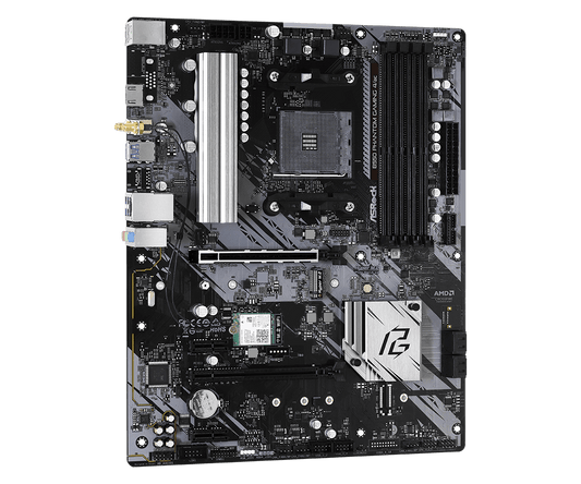 ASRock B550 Phantom Gaming 4/Ac Supports DDR4 4733+ (OC) and AMD AM4 Socket Ryzen™ 3000, 3000 G-Series, 4000 G-Series, 5000 and 5000 G-Series Desktop Processors