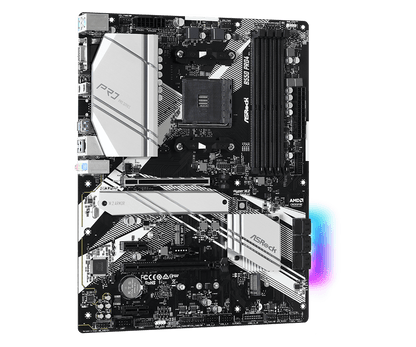 ASRock B550 Pro4 Supports AMD AM4 Socket Ryzen™ 3000, 3000 G-Series, 4000 G-Series, 5000 and 5000 G-Series Desktop Processors