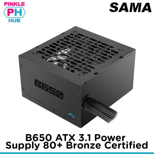SAMA B650W ATX 3.1 Power Supply, 80+ Bronze Certified