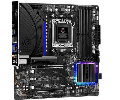 ASRock B650M PG Riptide WiFi Supports DDR5 6200MHz, (OC) 2 PCIe 4.0 x16, 2 PCIe 3.0 x1