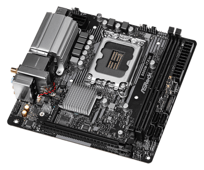 ASRock B660M-ITX/ac Supports 13th Gen & 12th Gen and next gen Intel® Core™ Processors (LGA1700), Supports DDR4 5000MHz (OC)