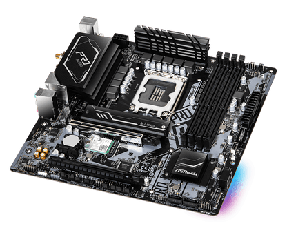 ASRock B660M Pro RS/ax Supports 13th Gen & 12th Gen and next gen Intel® Core™ Processors (LGA1700), Supports DDR4 5333MHz (OC)