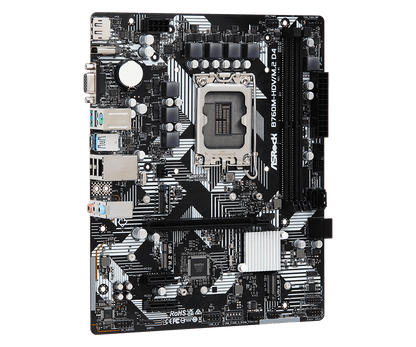 ASRock B760M-HDV/M.2 D4 Supports 13th Gen & 12th Gen and next gen Intel® Core™ Processors and Supports DDR4 5333MHz (OC)