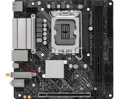 ASRock B760M-ITX/D4 WiFi Supports 13th Gen & 12th Gen and next gen Intel® Core™ Processors (LGA1700), Supports DDR4 5333MHz (OC)