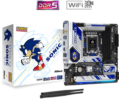 ASRock B760M PG SONIC WiFi Supports 13th Gen & 12th Gen and next gen Intel® Core™ Processors (LGA1700) and Supports DDR5 7200MHz (OC)