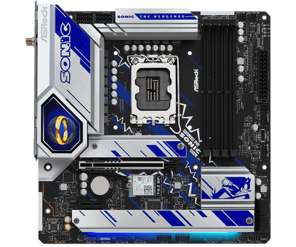 ASRock B760M PG SONIC WiFi Supports 13th Gen & 12th Gen and next gen Intel® Core™ Processors (LGA1700) and Supports DDR5 7200MHz (OC)