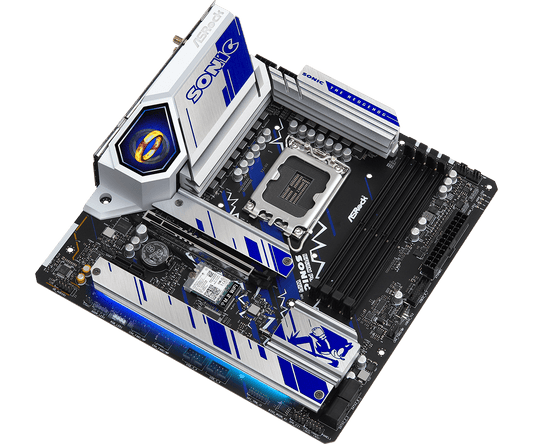 ASRock B760M PG SONIC WiFi Supports 13th Gen & 12th Gen and next gen Intel® Core™ Processors (LGA1700) and Supports DDR5 7200MHz (OC)
