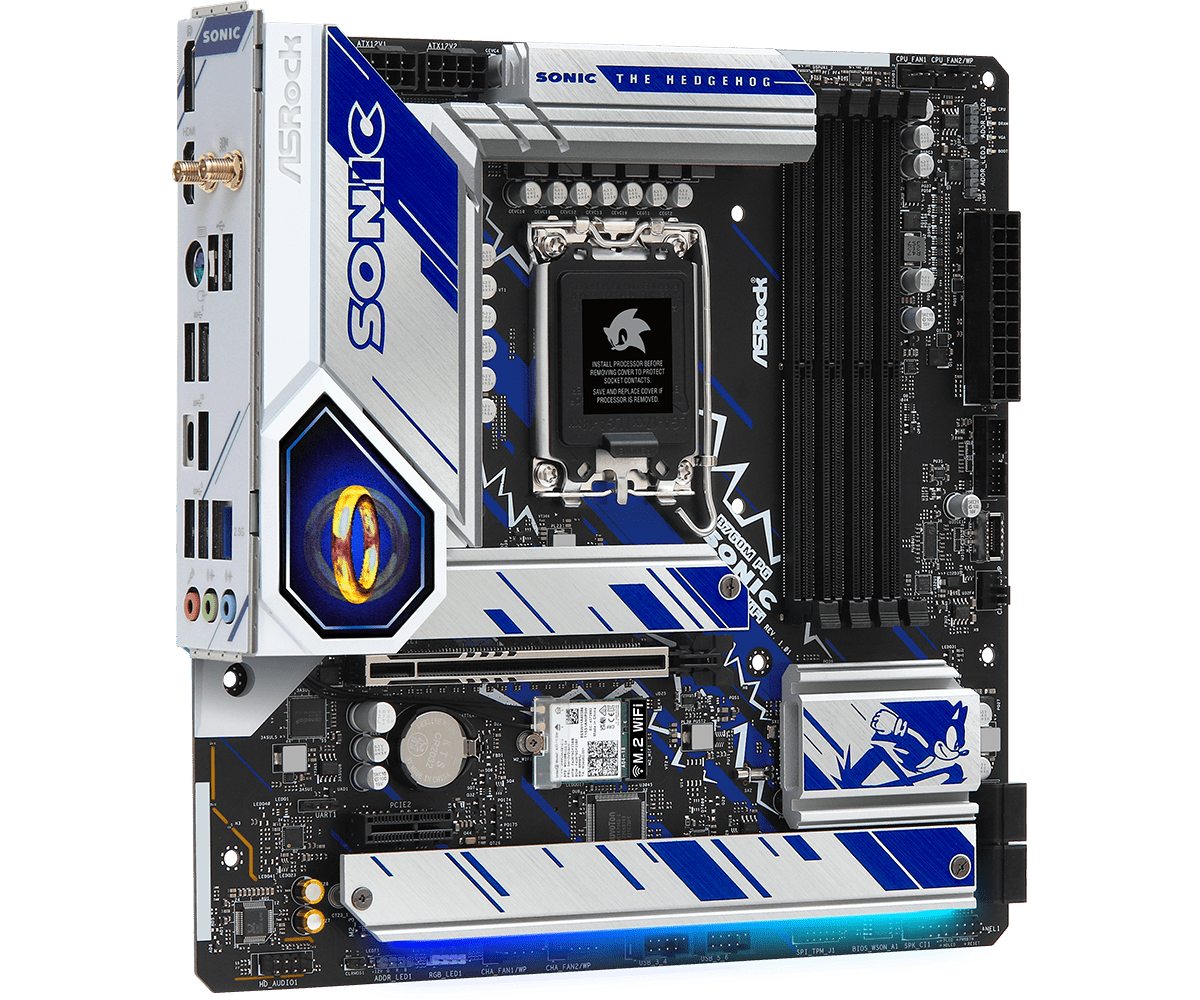 ASRock B760M PG SONIC WiFi Supports 13th Gen & 12th Gen and next gen Intel® Core™ Processors (LGA1700) and Supports DDR5 7200MHz (OC)