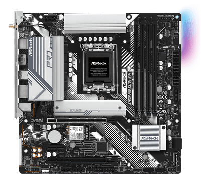 ASRock B760M Pro RS/D4 WiFi Supports 13th Gen & 12th Gen and next gen Intel® Core™ Processors (LGA1700),7+1+1 Power Phase, Dr.MOS for VCore+GT