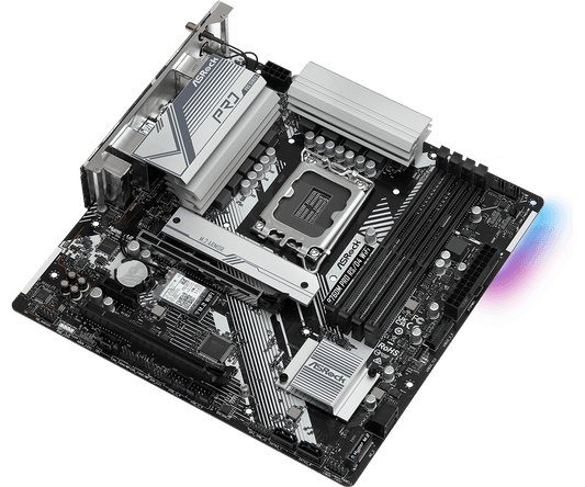 ASRock B760M Pro RS/D4 WiFi Supports 13th Gen & 12th Gen and next gen Intel® Core™ Processors (LGA1700),7+1+1 Power Phase, Dr.MOS for VCore+GT