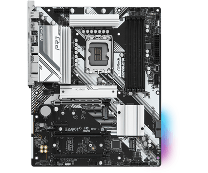 ASRock B760 Pro RS/D4 Supports 13th Gen & 12th Gen and next gen Intel® Core™ Processors (LGA1700) and DDR4 5333MHz (OC)