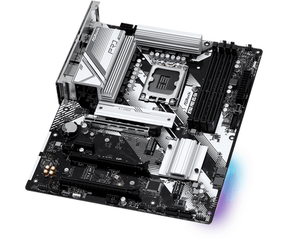 ASRock B760 Pro RS/D4 Supports 13th Gen & 12th Gen and next gen Intel® Core™ Processors (LGA1700) and DDR4 5333MHz (OC)