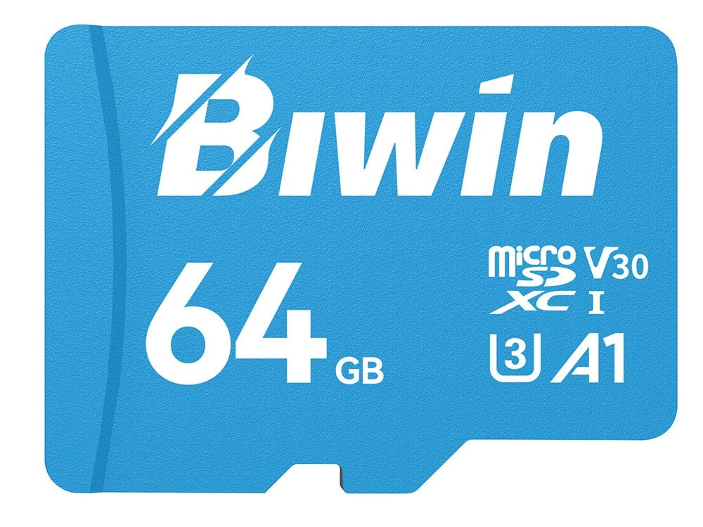 Biwin MS100 64GB C10 U3 V30 A1 UHS-I microSD Card
