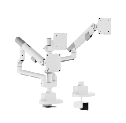 Nova Slim Pole-Mounted Mechanical Spring Triple Monitor Arm