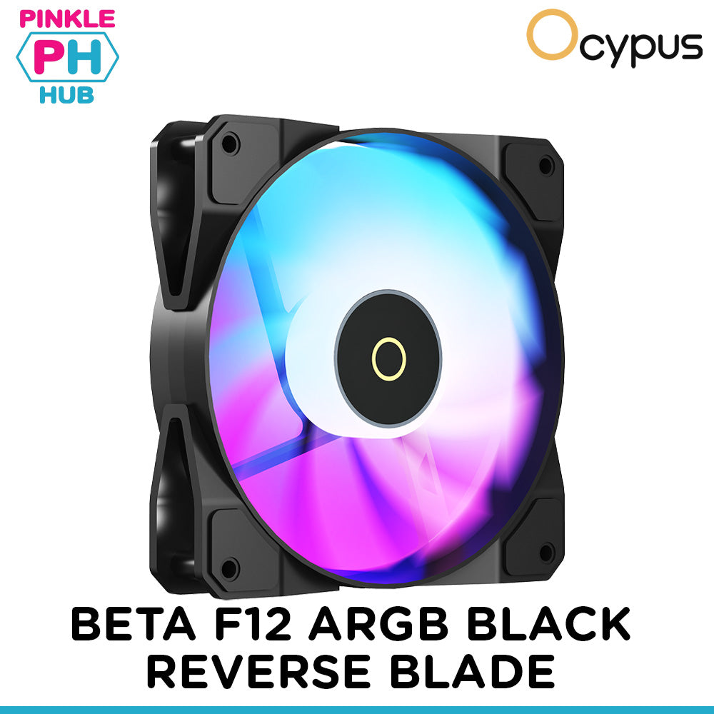 Ocypus Beta F12 ARGB Reverse Blade 120mm Fan (Black)