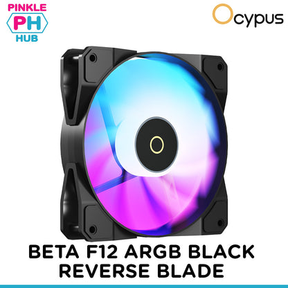 Ocypus Beta F12 ARGB Reverse Blade 120mm Fan (Black)