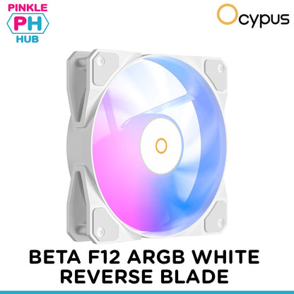 Ocypus Beta F12 ARGB Reverse Blade 120mm Fan (White)
