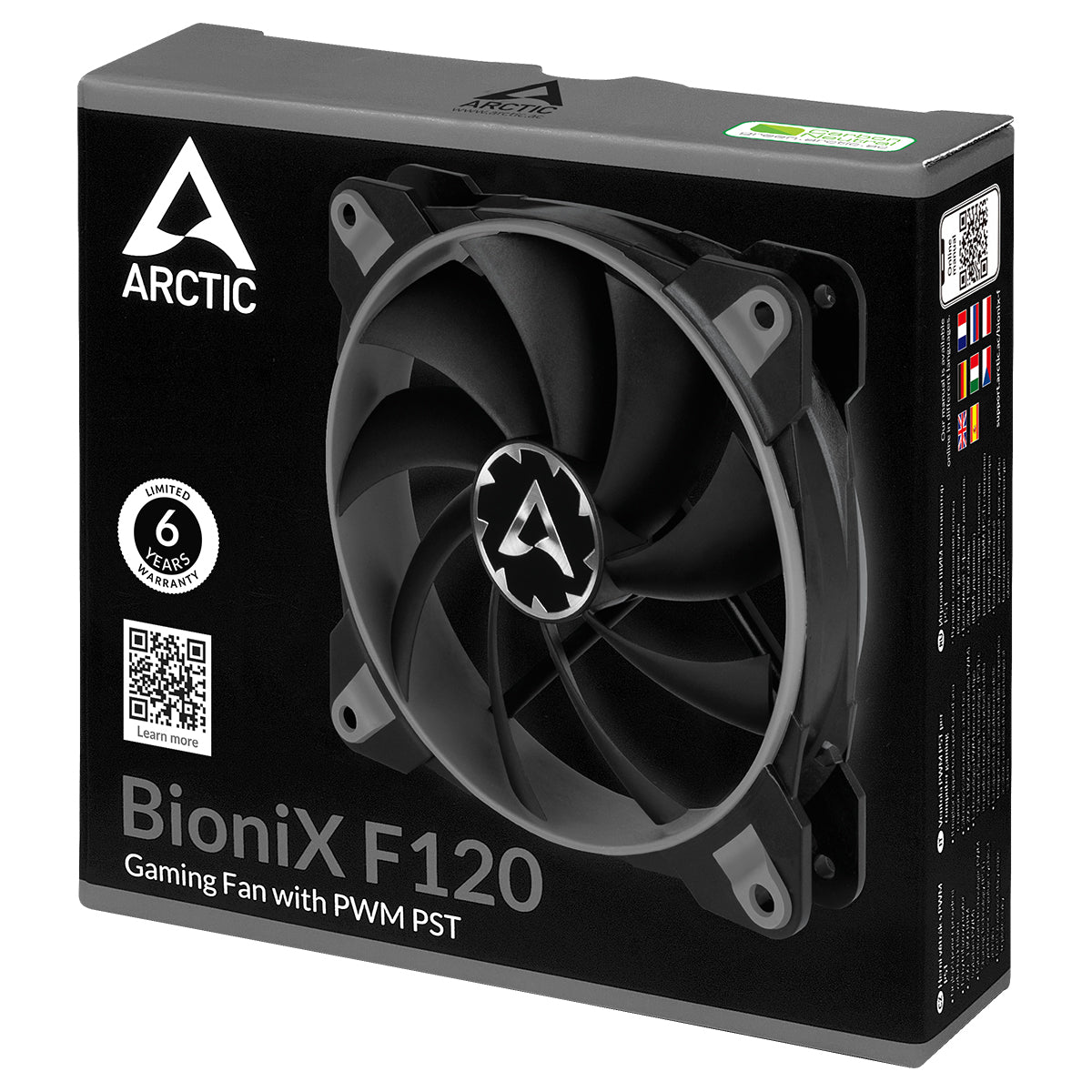 Arctic BioniX F120 Gaming Fan with PWM PST Quiet Motor, 200-1800 RPM