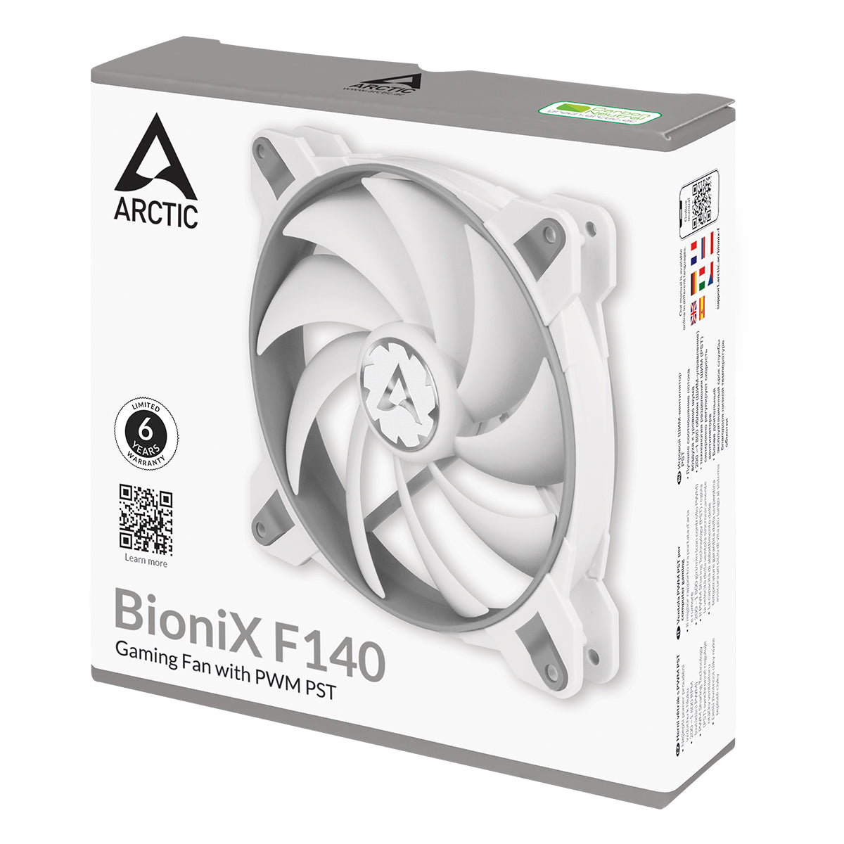 Arctic BioniX F140 Gaming Fan with PWM PST Quiet Motor, Computer, Fan Speed: 200-1800 RPM