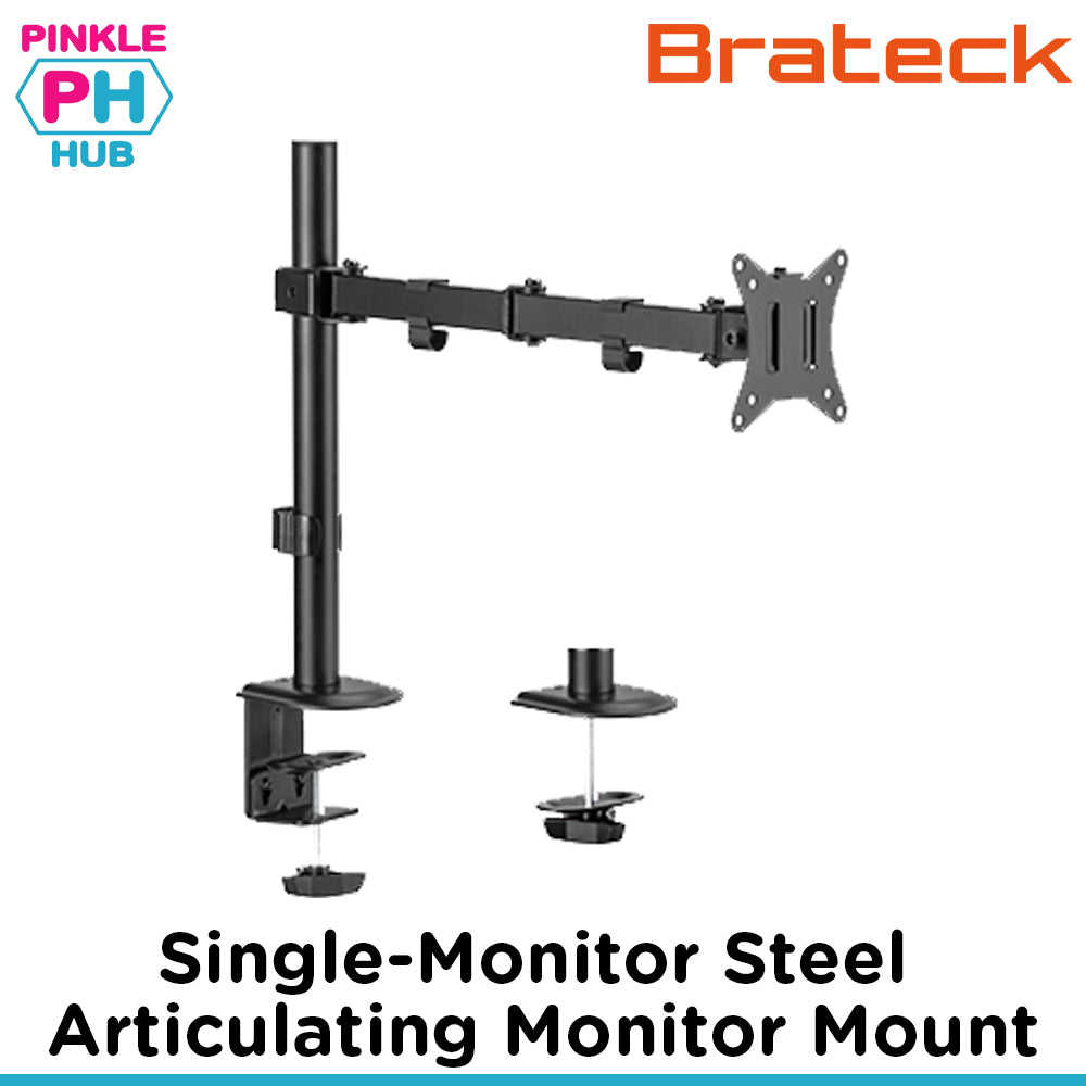 Brateck Single-Monitor Steel Articulating Monitor Mount