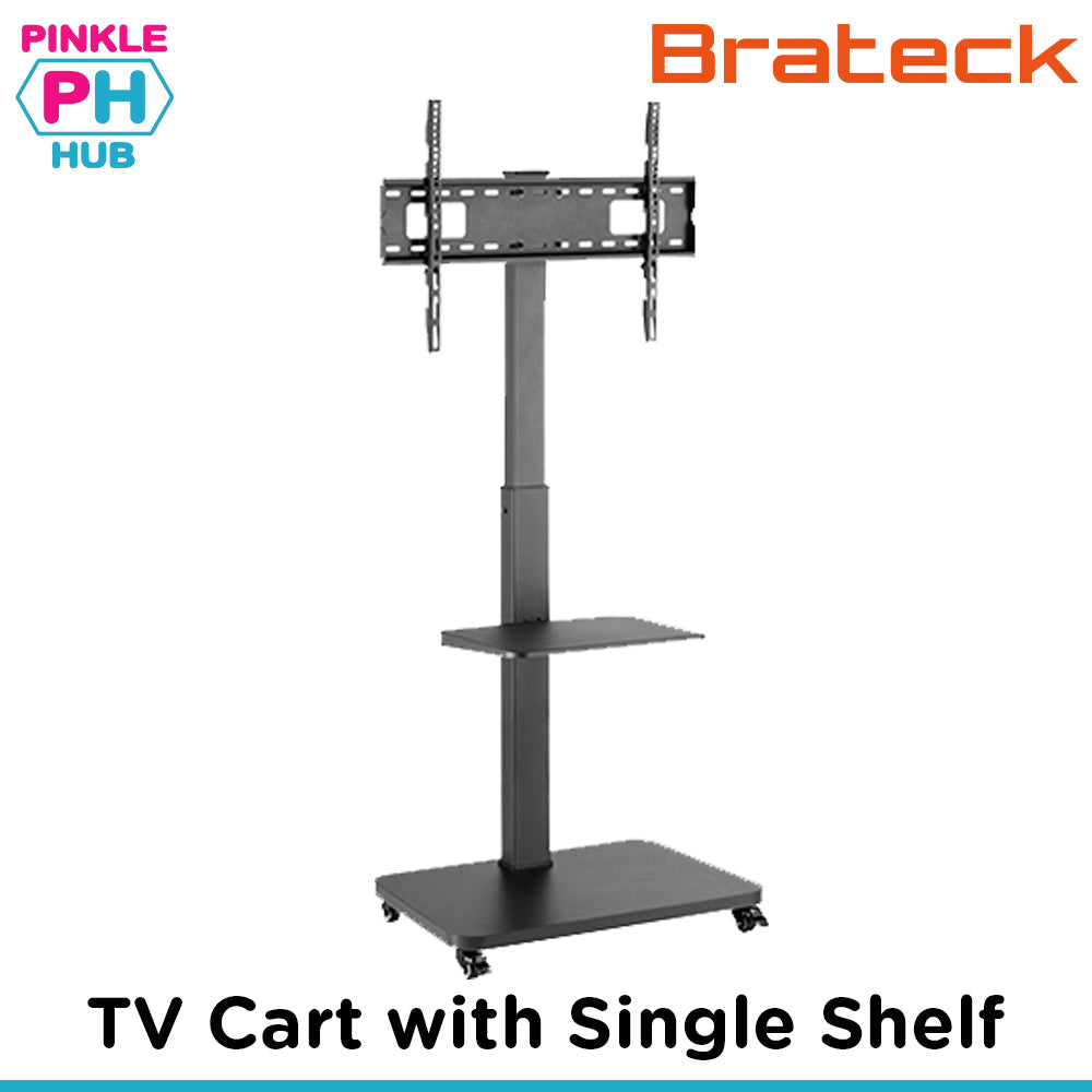 BRATECK TV Cart with Single Shelf