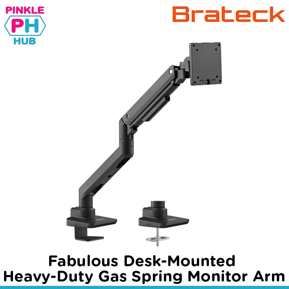 Fabulous Desk-Mounted Heavy-Duty Gas Spring Monitor Arm