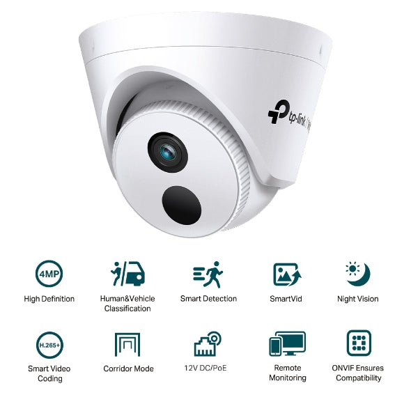 Tp-Link VIGI C440I (2.8/4mm) I VIGI 4MP IR Turret Network Camera