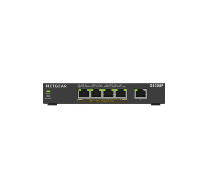NETGEAR 5-Port Gigabit Ethernet Unmanaged PoE+ Essentials Switch (63W)