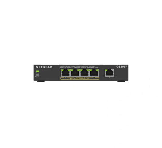 NETGEAR 5-Port Gigabit Ethernet Unmanaged PoE+ Essentials Switch (63W)