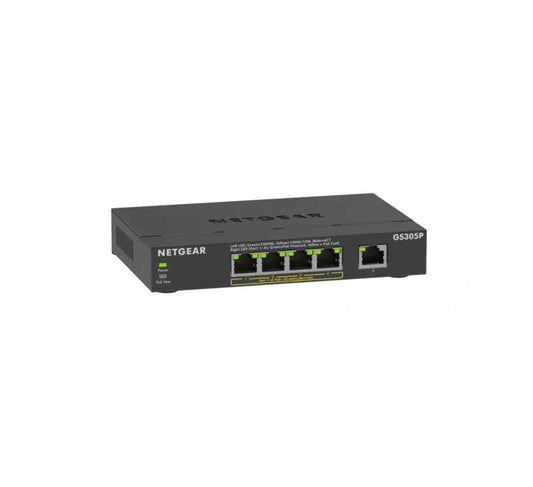 NETGEAR 5-Port Gigabit Ethernet Unmanaged PoE+ Essentials Switch (63W)
