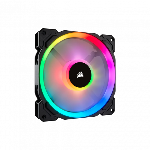 Corsair LL140 RGB 140mm Dual Light Loop RGB LED PWM Fan, Single Pack (CS-CO-9050073-WW)