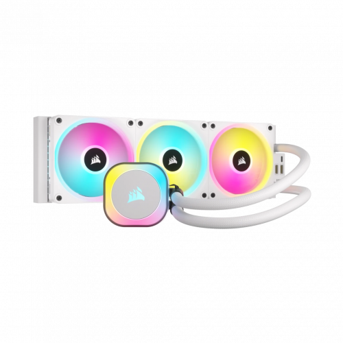 Corsair iCUE LINK H150i RGB AIO Liquid CPU Cooler - White (CS-CW-9061006-WW)