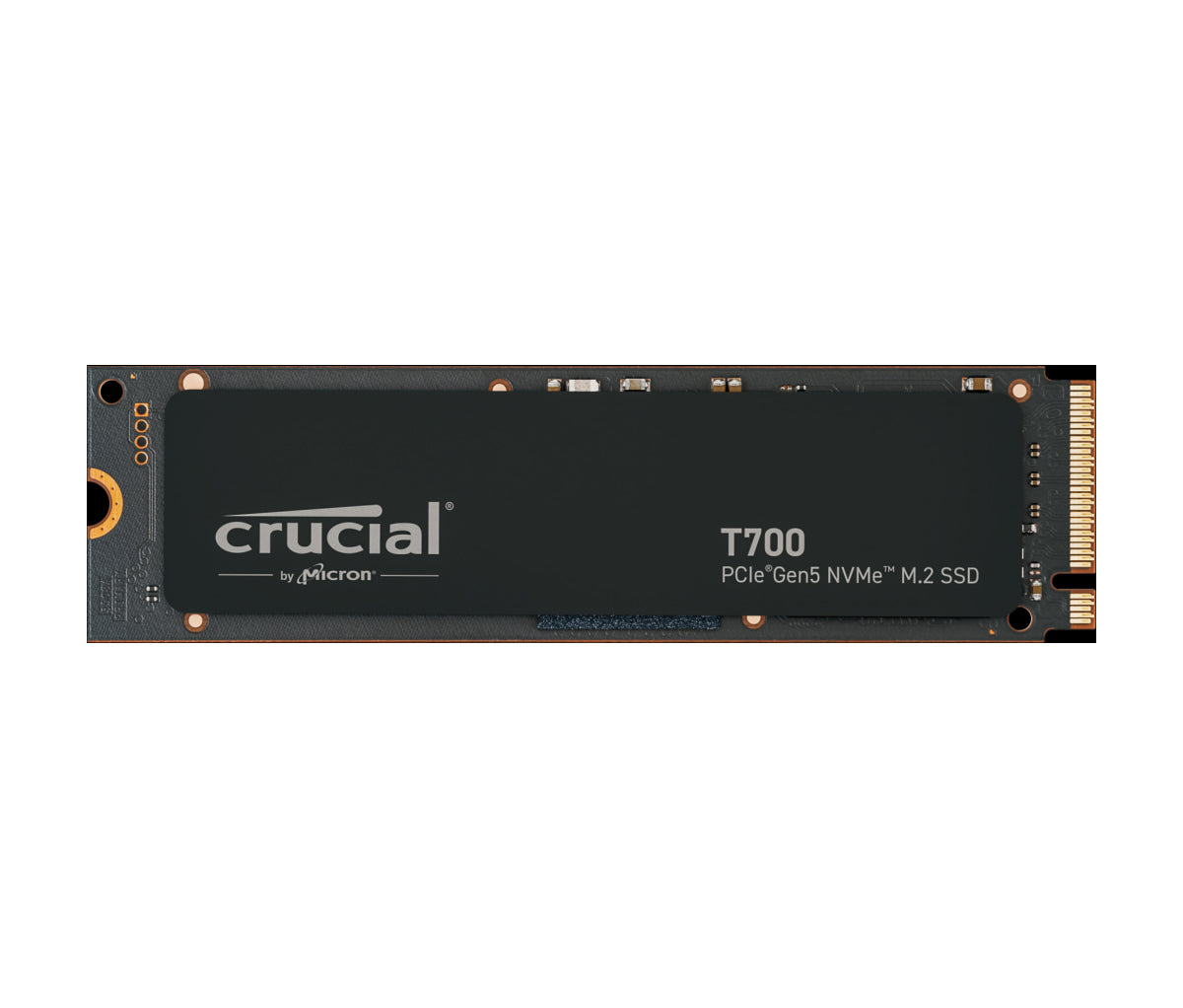 Crucial T700 2TB PCIe Gen5 NVMe M.2 SSD - 12,400MB/s Read, 11,800MB/s Write, PCIe Gen 5x4