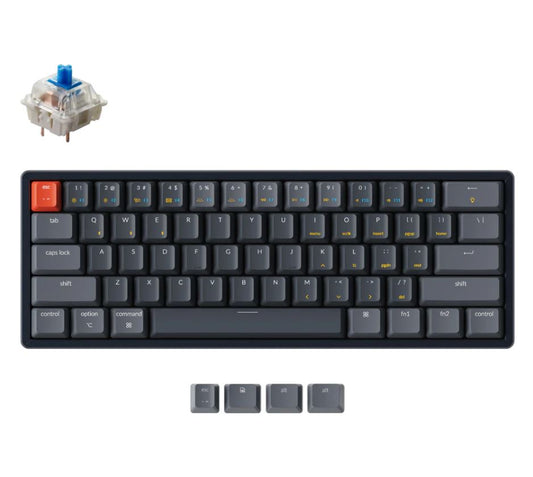 Keychron K12 Wireless Mechanical Keyboard RGB Backlight Aluminum Blue Switch (K12C2)