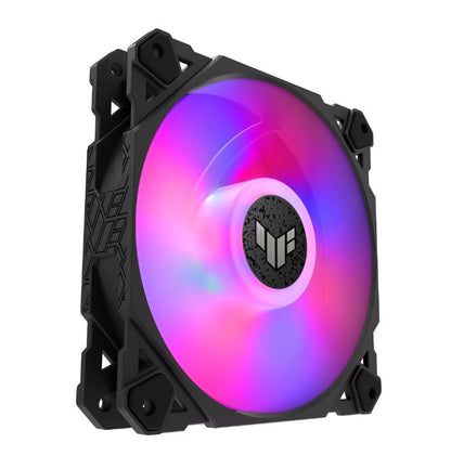 ASUS TUF Gaming TF120 ARGB Fan - Single Pack, Anti-vibration pads,Aura Sync compatibility, PWM control. Class-leading airflow, and low noise levels