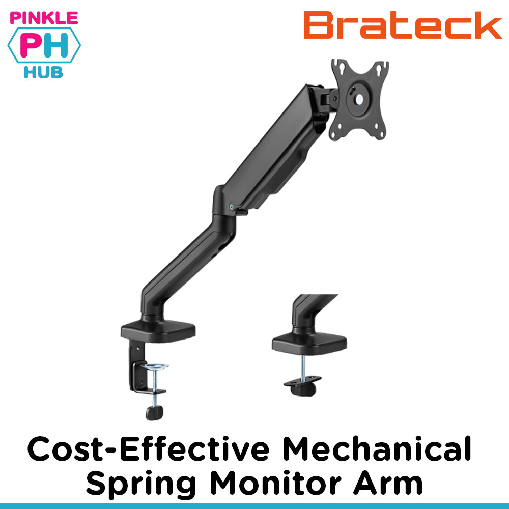BRATECK Cost-Effective Mechanical Spring Monitor Arm