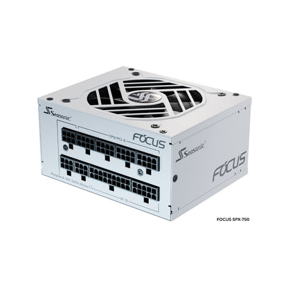 SeaSonic Focus SPX-750 SFX 12 V, ATX 12 V, Fully Modular, 80 PLUS Platinum Certified, White (SSR-750SPX White)