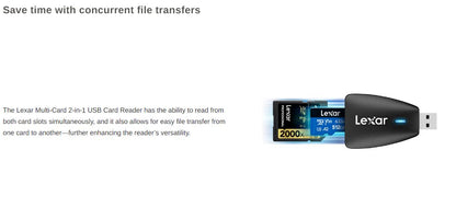 Lexar Multi-Card 2-in-1 USB 3.1 Reader