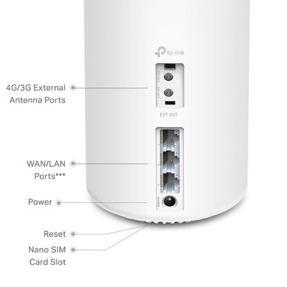 Tp-Link Deco X20-4G I 4G+ AX1800 Whole Home Mesh WiFi 6 Gateway (Availability based on region)